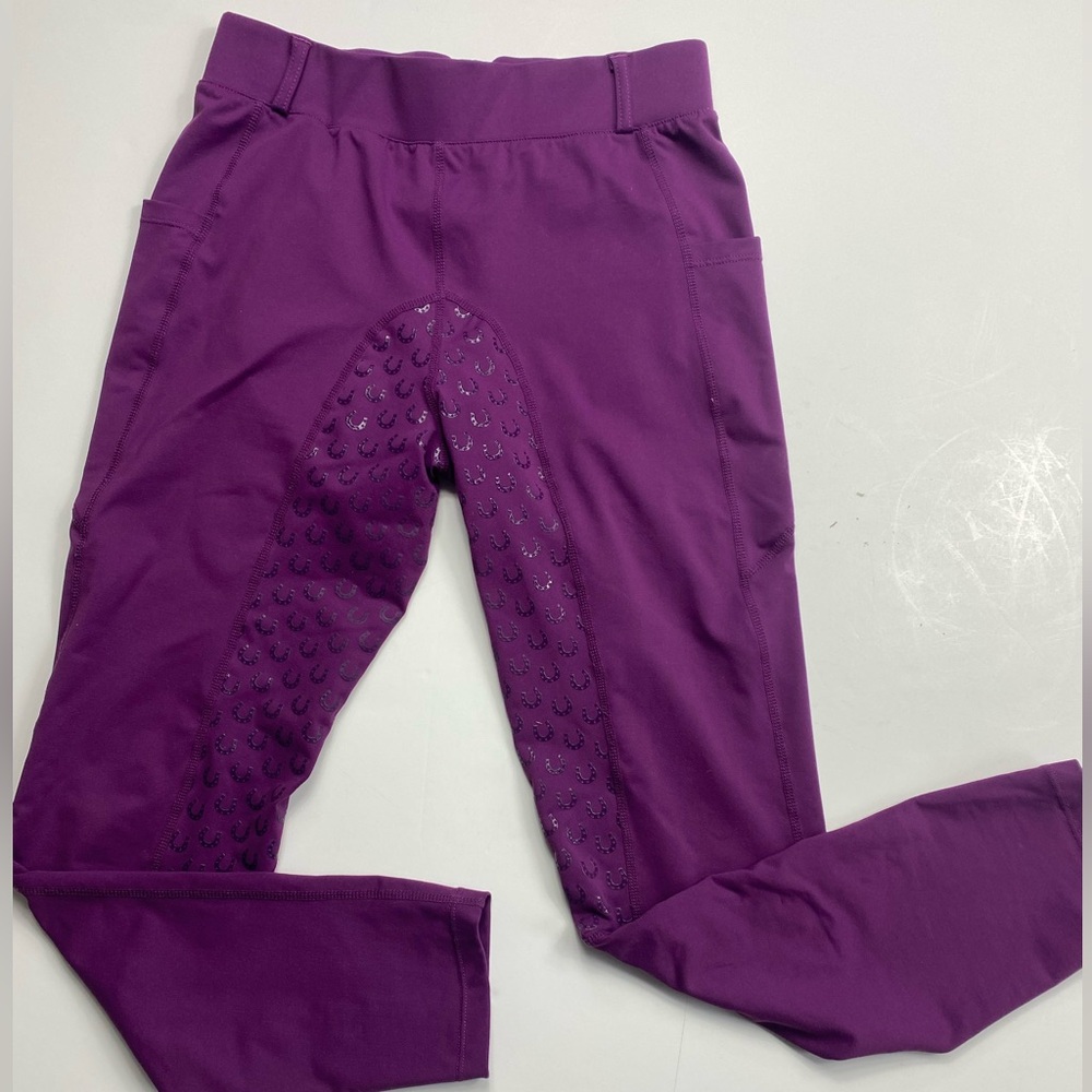 FitsT4 Full Seat Equestrian Riding Tights Violet Women’s Medium